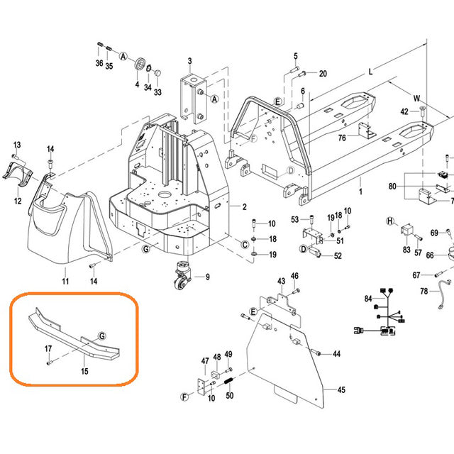 EP Equipment Safety Bumper 8011-721002-G3