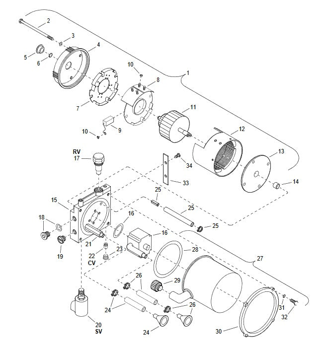 Crown WP 3000 1,2kW Electric Lift Pump Motor 805158