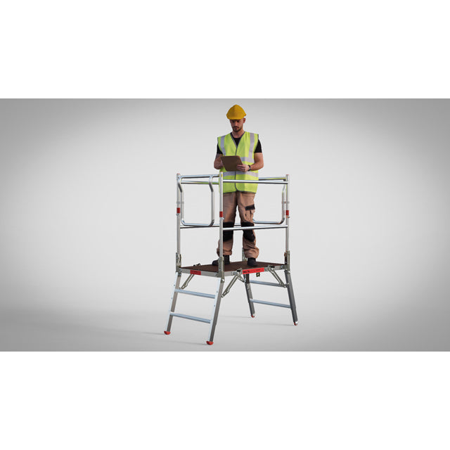 Deltadeck aluminium low level access platform front view