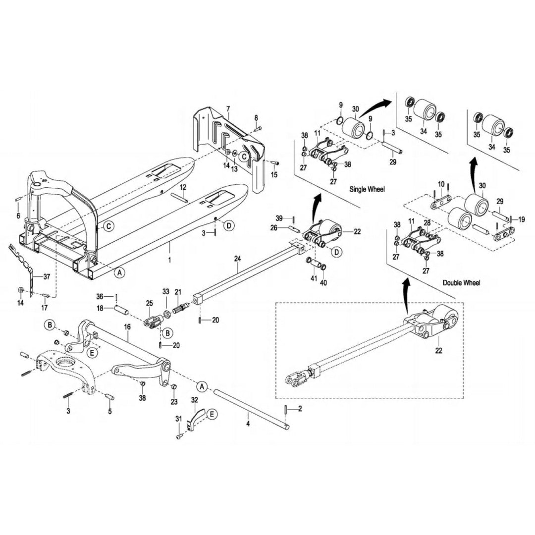 EP Equipment EPT12-EZ Frame Assembly Parts