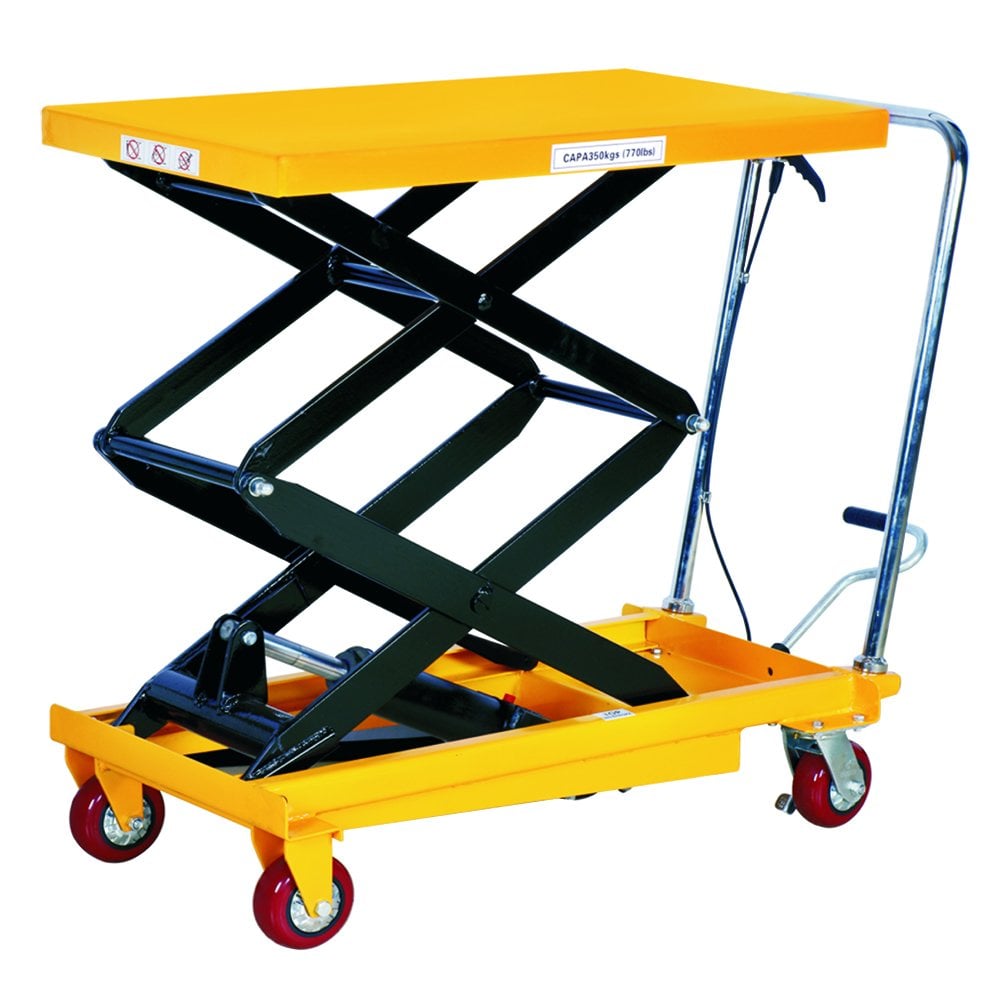 350kg Mobile Scissor Lift Table Double Stage