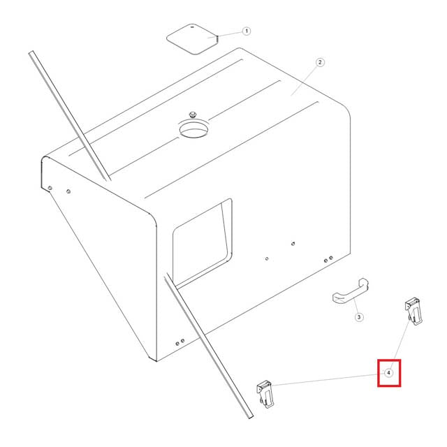 Pramac Generac G040402 Lever Lock Reg Padlock Zinc