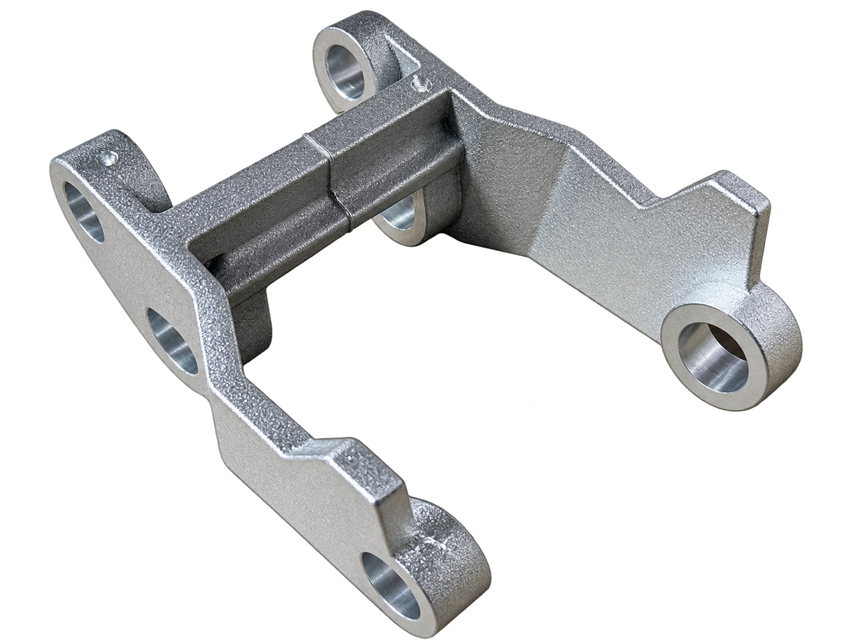 Staxx 11040222 replacement wheel fork bracket for WH25G and WH30G pallet trucks – rear view showing bracket construction.