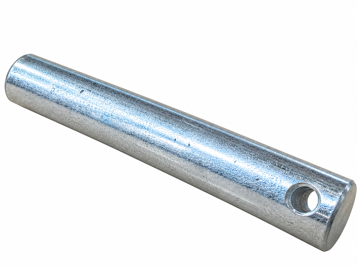 Staxx 11040235 single load roller wheel axle 20x130mm for WH25G and WH30G galvanised pallet trucks – full-length view.