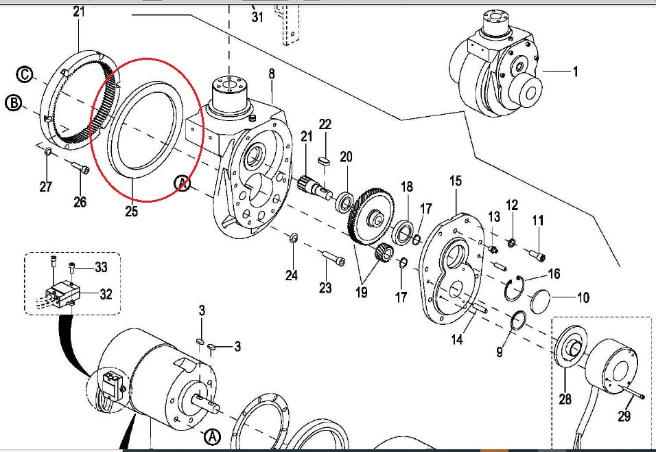 Oil Seal 155mm x 173mm x 10mm 0000-001788-00