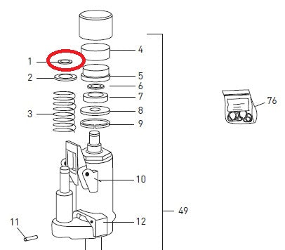 Locking Ring 17mm BT Toyota 20043