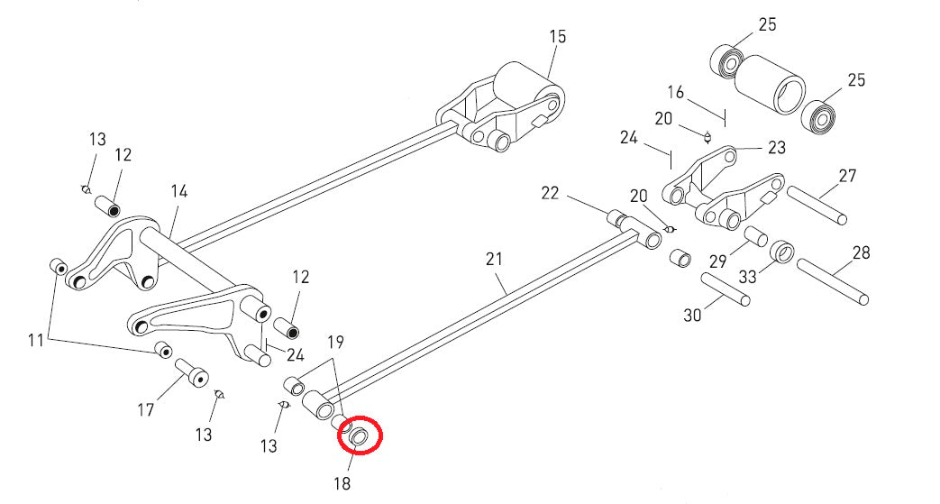 BT Toyota LHM230 Washer 20mm x 36mm x 3mm 20013