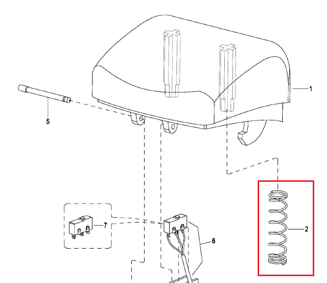 Spring Button Reverser Assembly EP Equipment 1120-343003-00
