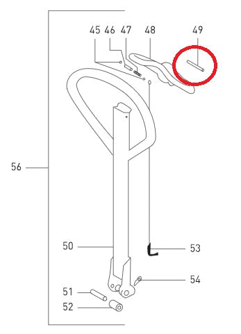 Axle Pin 7mm x 80mm Jungheinrich 50424166