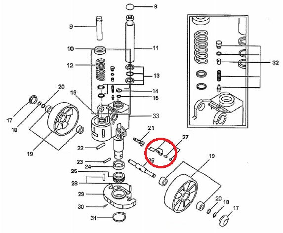 Lowering Valve Lever Arm Control AC25 Total Lifter 128TA4382