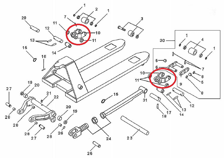 Load Wheel Fork Bracket Total Source 144TA2683