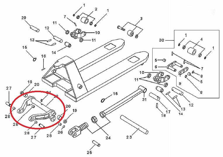 Rocker Arm 540mm Width Total Source 128TA4412