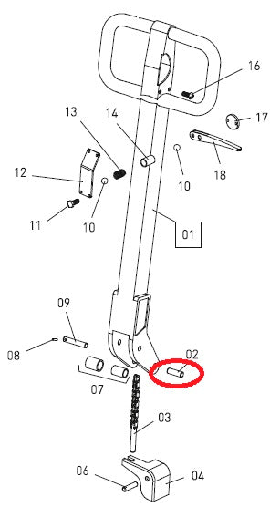 Axle BT Toyota LHM230WS 7500087