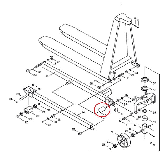Stabiliser Foot 20mm x 145mm Climax 129TA5123