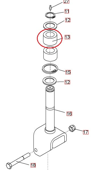 Bush 26mm x 40mm x 25mm BT Toyota 140171