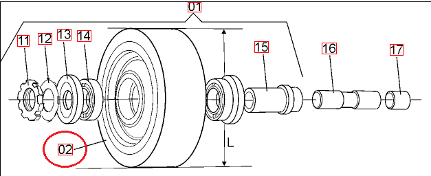 Wheel Vulkollan No Bearings With Brake Drum BT Toyota 143163