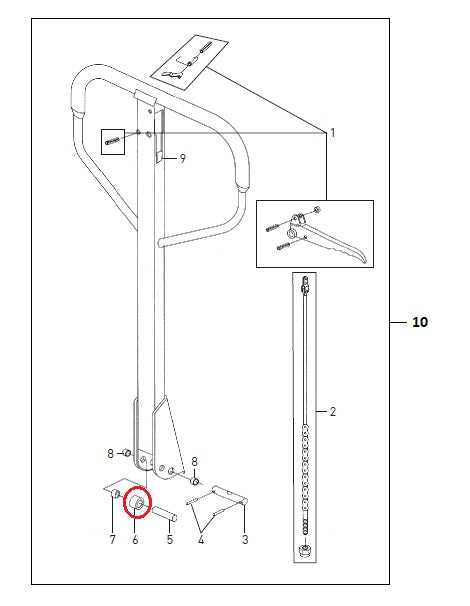 Roller Control Handle Pump TRP0003 Total Lifter 144TA2718