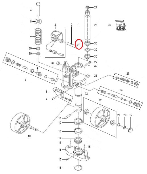Elastic Roll Pin DF2500 Total Lifter 144TA2911