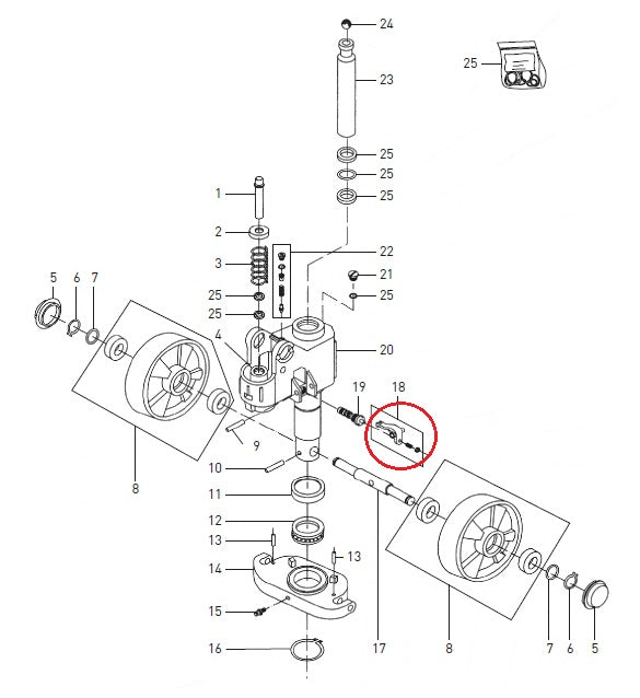 Lowering Valve Lever Arm Control TRP0003 Total Lifter 144TA6577
