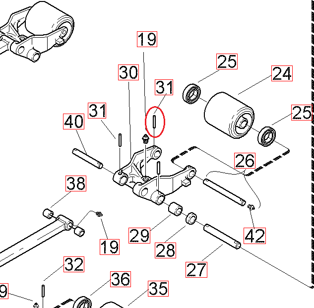 Locking Pin Stainless Steel 5mm x 30mm