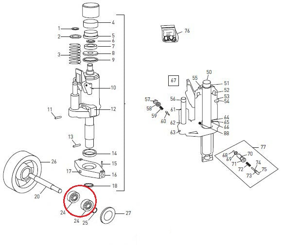 Bearing 6204-2RS BT Toyota 22226