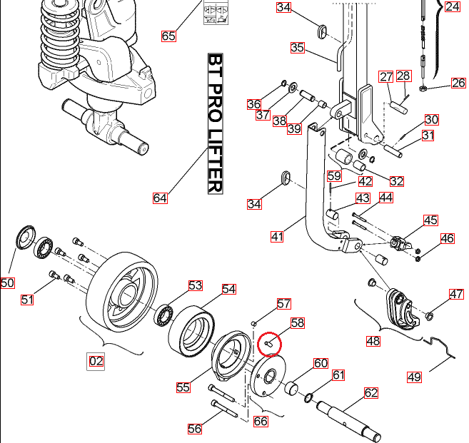 Spring BT Toyota LHM230P 212256