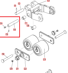 BT Toyota LPE200 Axle 20mm x 164mm 215899