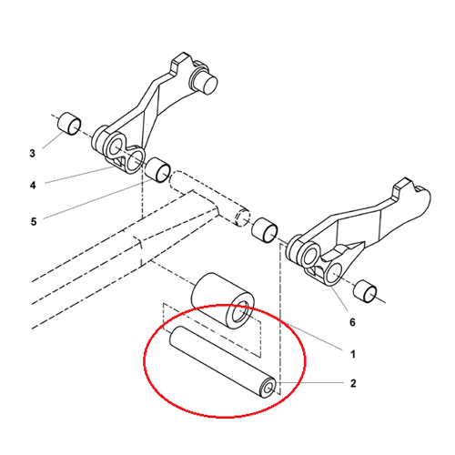 Jungheinrich AM2200 Distance Tube 20mm x 126mm 50052960