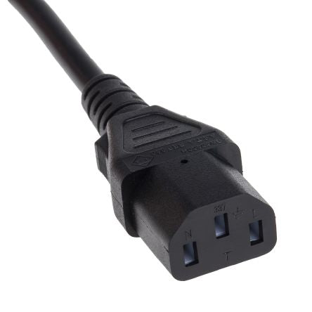 Logitrans 986125 Charger Power Cable IEC to UK Plug 3m Length