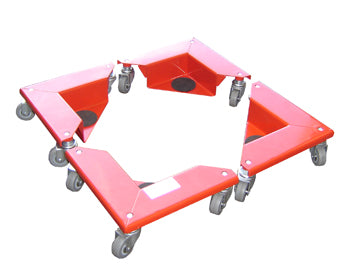 600kg Corner Skate Set With Single Castor Wheels