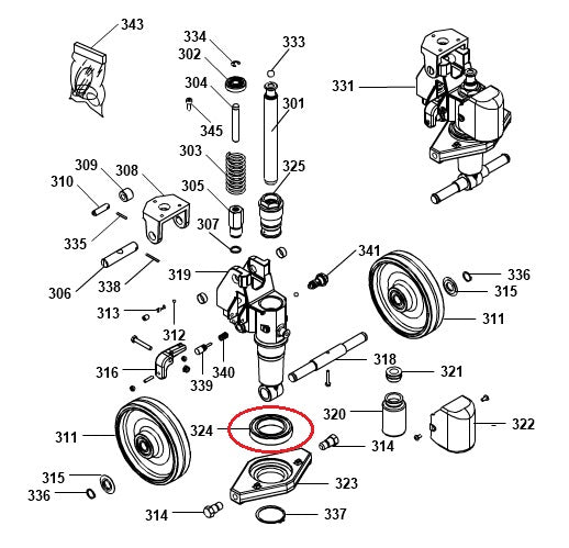 Thrust Plate Bearing 95mm x 60mm x 18mm Pramac G010220