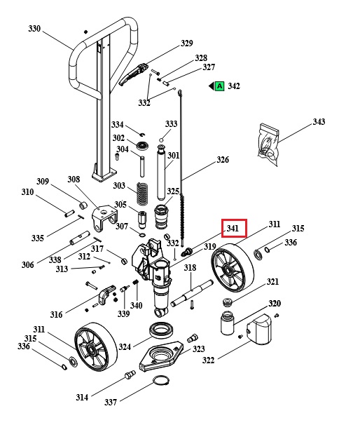Pramac Lifter GS SPECIAL Complete No Release Valve S0004010036
