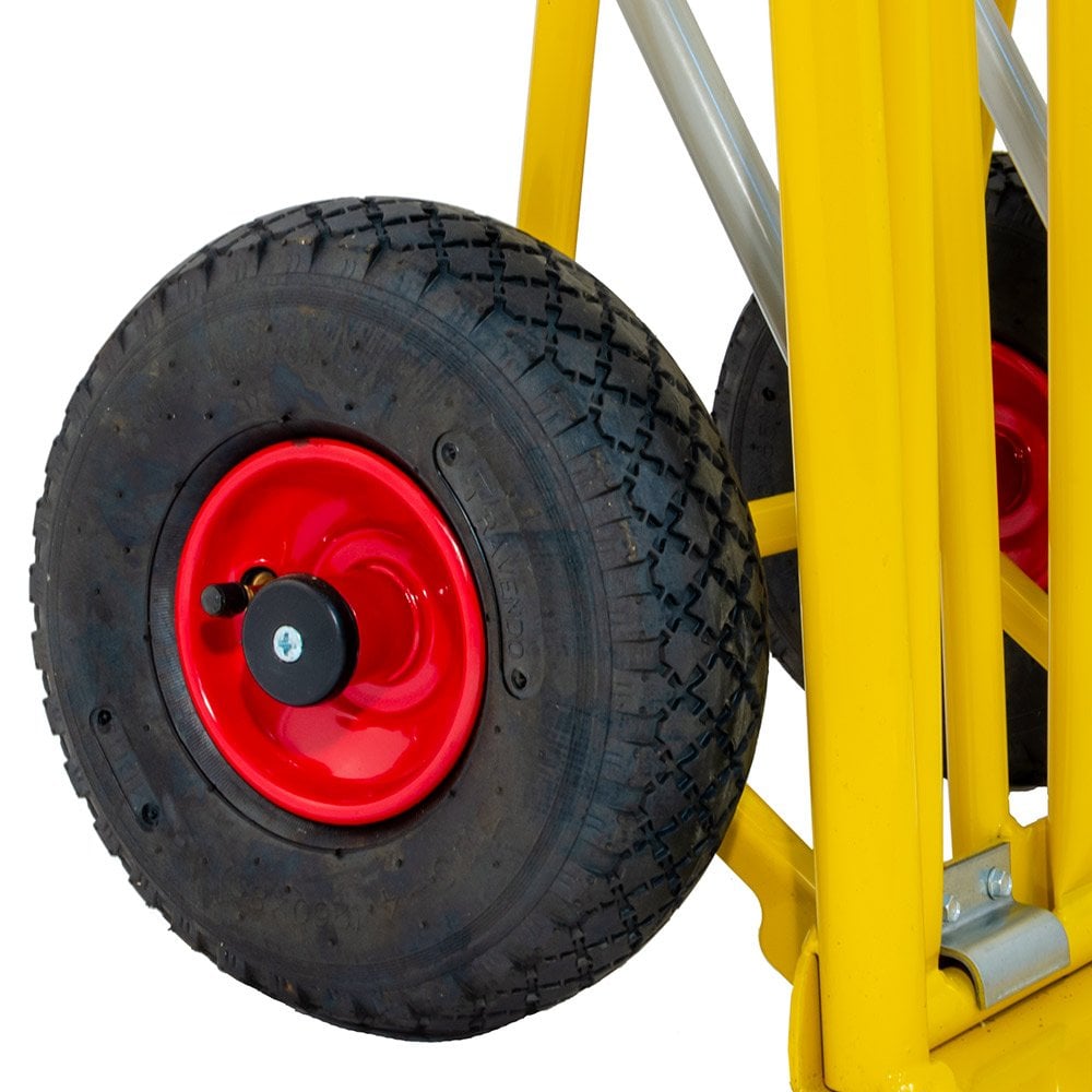 250kg Easy Tip Steel D Handle Sack Truck With Dual Foot Plate
