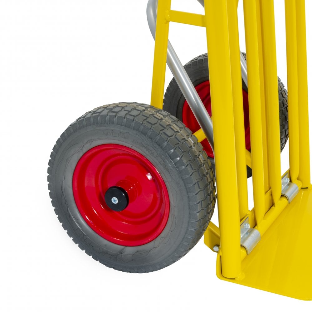 250kg Easy Tip Steel D Handle Sack Truck With Dual Foot Plate