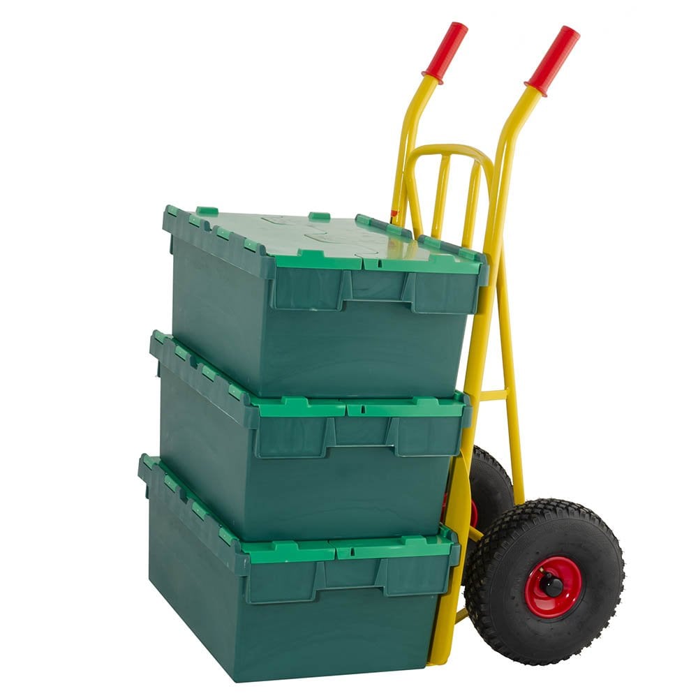 250kg Steel Rough Terrain Sack Truck With Fixed Foot Plate