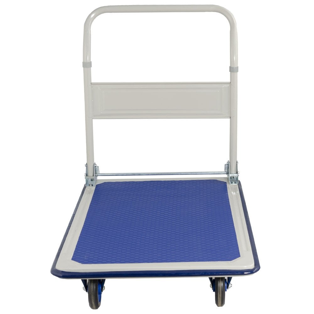 250kg Steel Folding Platform Trolley With Rubber Wheels