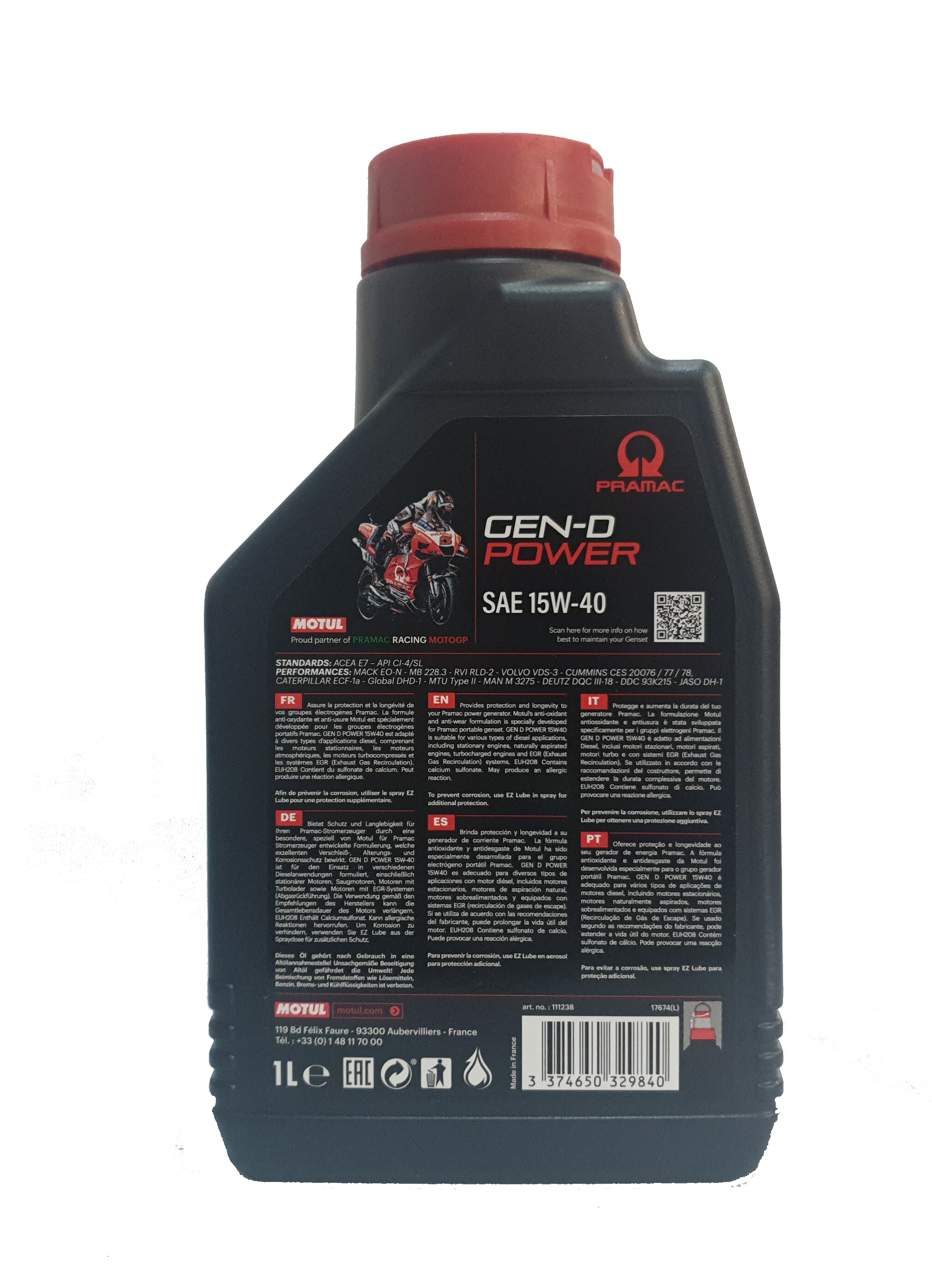 Pramac Generac Engine Oil 1 Litre P3OL00002