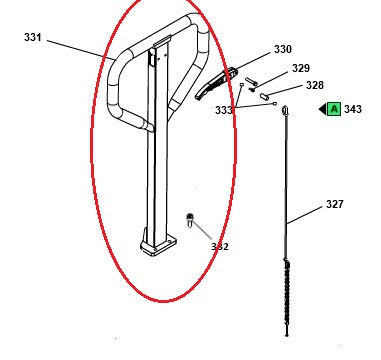 Tiller Handle GS25 Premium Pramac S000002020