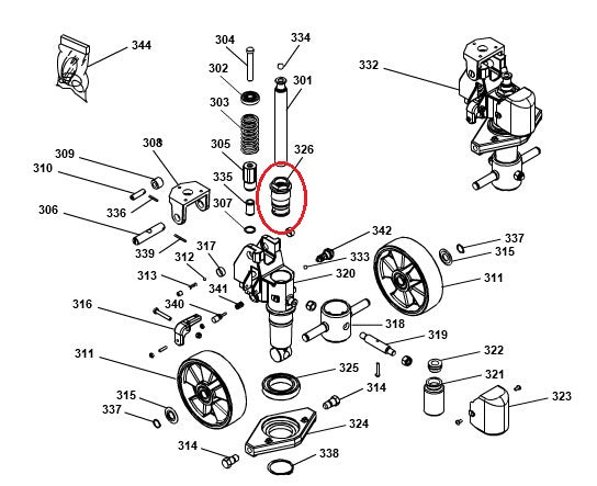Hydraulic Cylinder Head GS25 Premium Pramac S0004011024