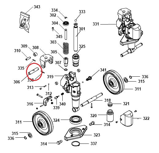 Chain Guide Pin Axle GS22 Basic Pramac S0004013008