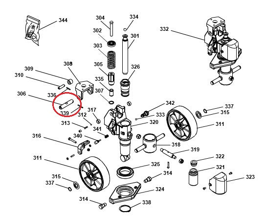 Chain Guide Pin Axle GS25 Premium Pramac S0004013008