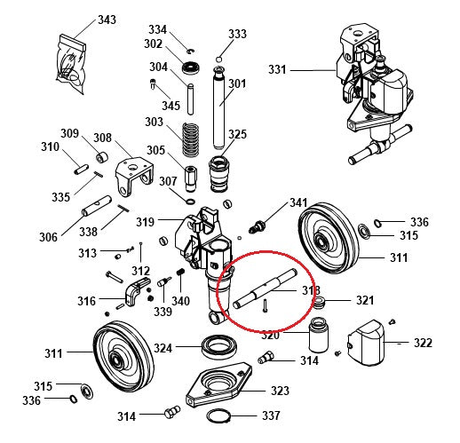 Steer Wheel Axle Pramac S0004015015