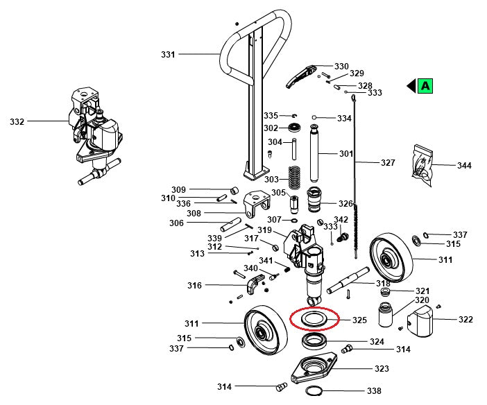Thrust Plate Bearing Protector Ring GS/G Galvanised Pramac S0004018010