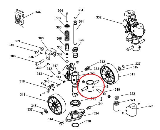 Balancing Steer Axle GS25 Premium Pramac S0012010216