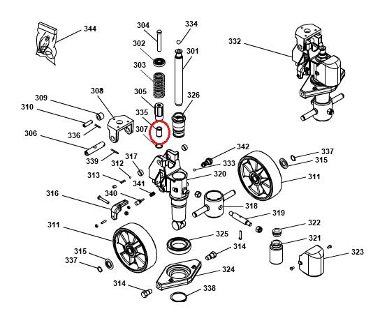 Cylinder Pad Bushing GS25 Premium Pramac S0014018002