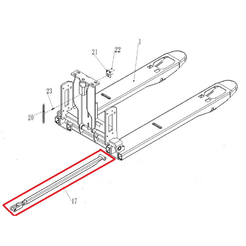 Logitrans LM1500 Push Rod Kit 1000mm 508098510043