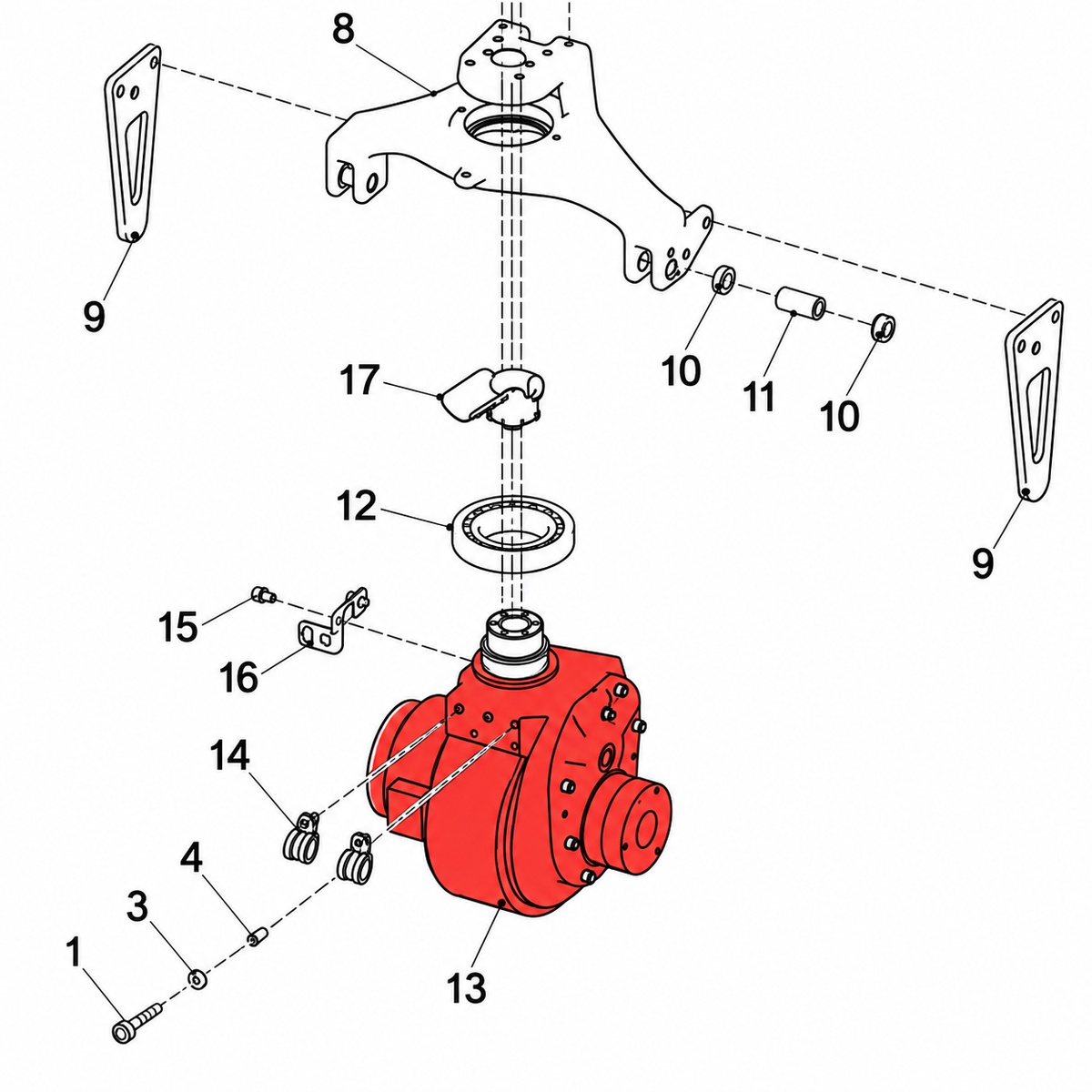 Heli 52101000124 Drive Assembly – CBD18J-Li3 / CBD20J-Li3