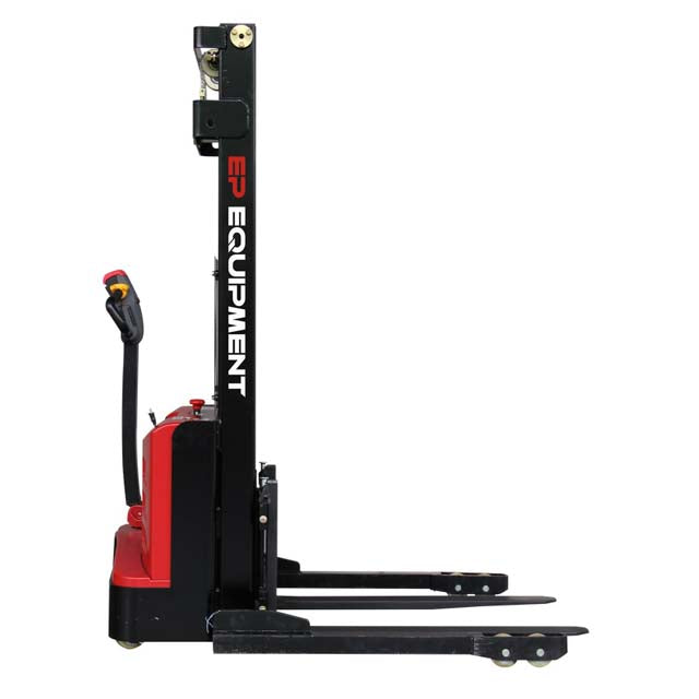 EP ES12-25DM electric stacker with adjustable straddle legs