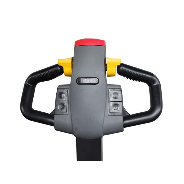 Electric straddle stacker lifting pallets to 2970mm