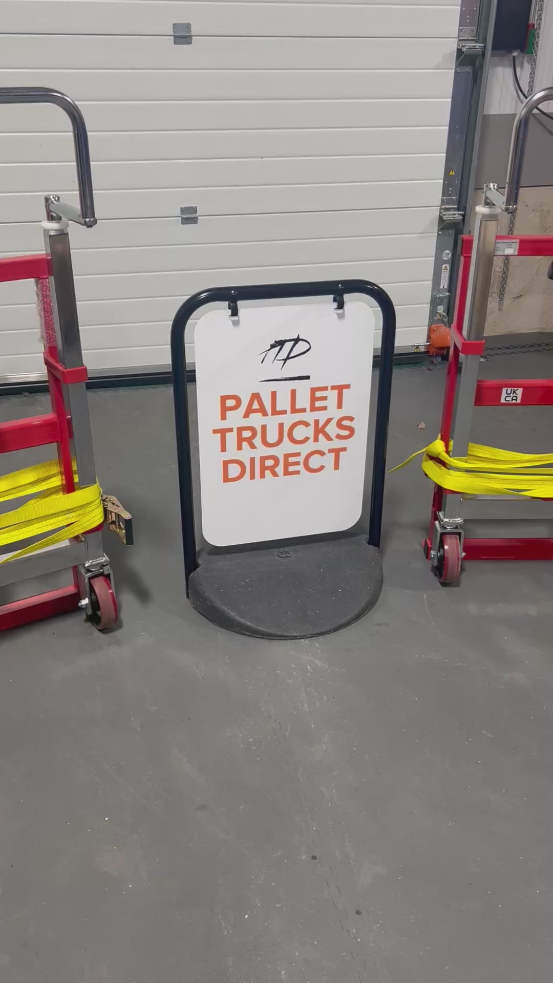 Lift Mate FML180B transport units showing toe plate and lifting mechanism